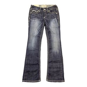 Ariat real low rise boot cut jeans women’s denim 28S ladies country strechable